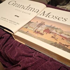 1973 Vintage Copy Of Grandma Moses. Oversized 357 Pages Of Artwork